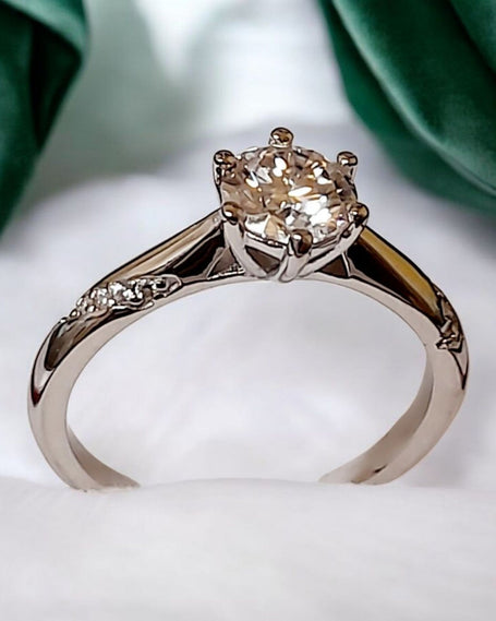 Engagement, wedding, charm ring