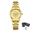 MEGIR Fashion Casual Watch for Women Sapphire Crystal Mechanical Stainless Steel