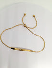 ,,Lover Dream,, 18 k gold plated lucky stainless steel fashion slider bracelet