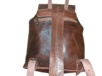Hecho a mano Fez backpack with double medium pockets, colorful sun design