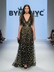 Black Floral Long Gala Dress SOHO: Prêt-à-Porter Line BYMANYC ® New York-0