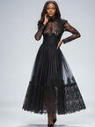 Black Midi Party Dress PARK SLOPE: Prêt-à-Porter Line BYMANYC ® New York-1