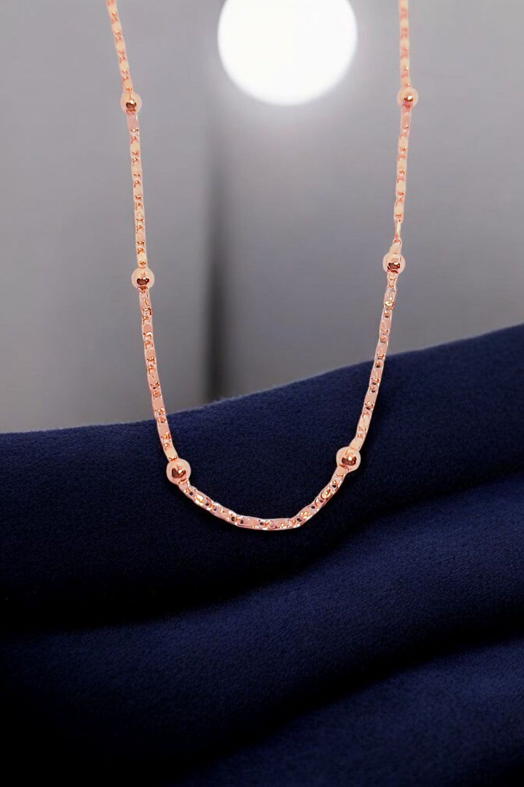 14 Ct Rose Gold Filled  Ball's Beaded Chain Bracelet 8 Inch Necklace 20, 24 Inch
