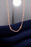 14 Ct Rose Gold Filled  Ball's Beaded Chain Bracelet 8 Inch Necklace 20, 24 Inch