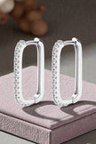 0.5 Ct Excellent Moissanite VVS1 Huggie Earrings Hoop 18 CT White Gold Plated