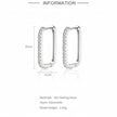 Lab Created 0.2Ctw Excellent Moissanite VVS1 Huggie Earrings Hoop 18Ct White Gold Plated