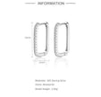 0.5 Ct Excellent Moissanite VVS1 Huggie Earrings Hoop 18 CT White Gold Plated