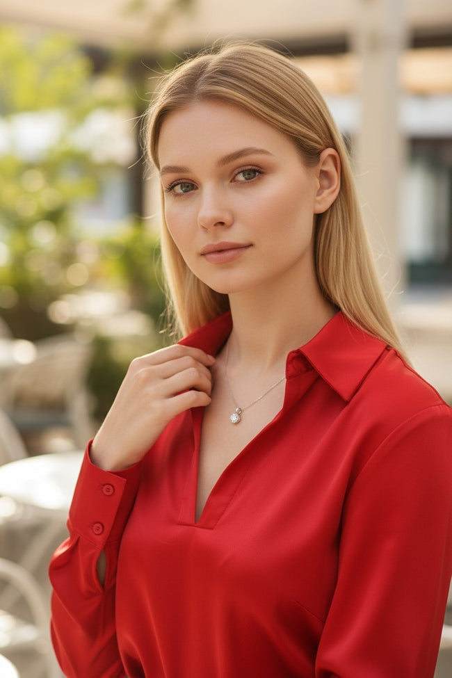 Lab Created 1.0 Ct  Moissanite Brilliant Cut VVS1 Pendant Necklace 18 Ct White Gold Finished Sterling Silver