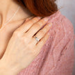 Laura Ashley Silver Hartley Check Mabe Pearl Stacking Rings