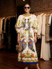 White Printed Puff Sleeve Maxi Dress GRAMERCY New Collection FASHION BYMANYC ® New York-0