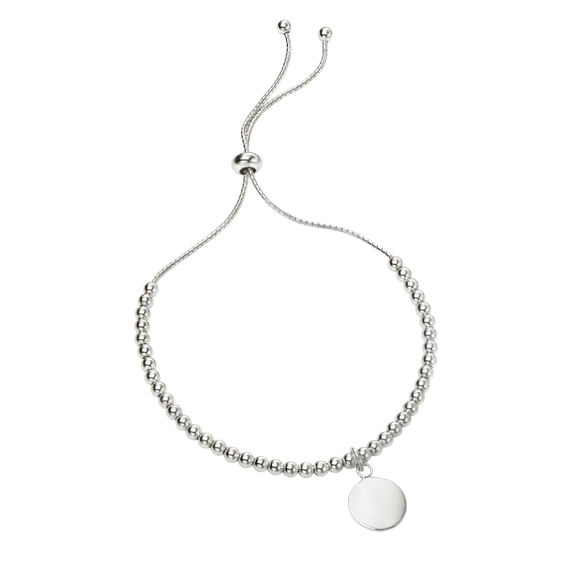 Beginnings Toggle Bracelet with Disc Sterling Silver