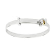 D For Diamond Enamel Bee Expanding Bangle with Diamond