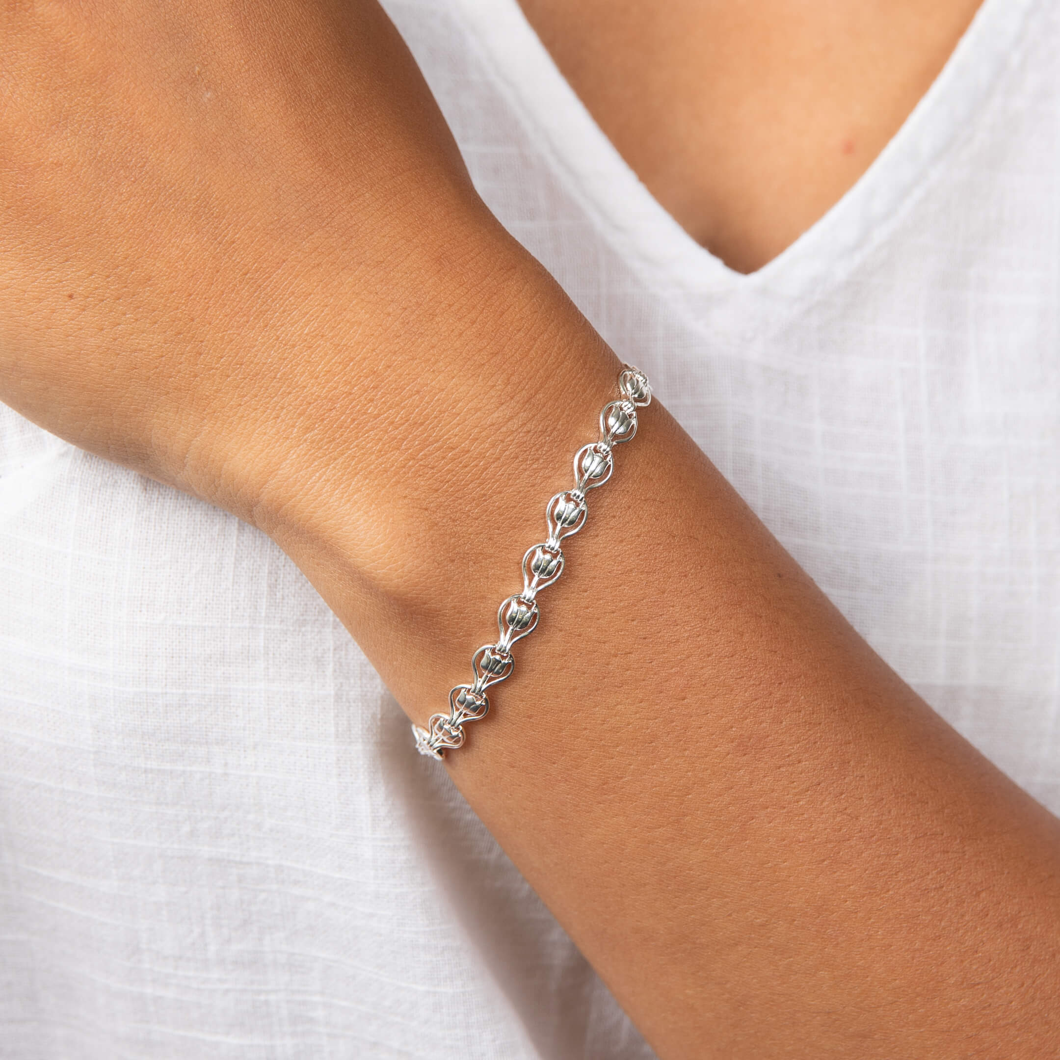 Laura Ashley Fashion Tulip Chain Bracelet