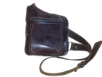 Artisan natural leather small chest bag