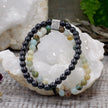 Magnetic Gemstone Double Bracelet - Amazonite [UK delivery]