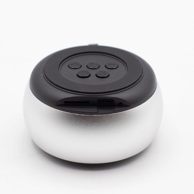 Silver Mandela Lighting Effect Mini Speaker USB Cable