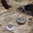 Silver 925  & 18 K Gold Earring - Luna Balance Bali Jewellery