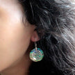 Shell & 925 Silver Earrings - Flowers - Abalone [UK delivery]