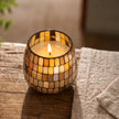 Small Glass Jar Candles - Amber Mosaic