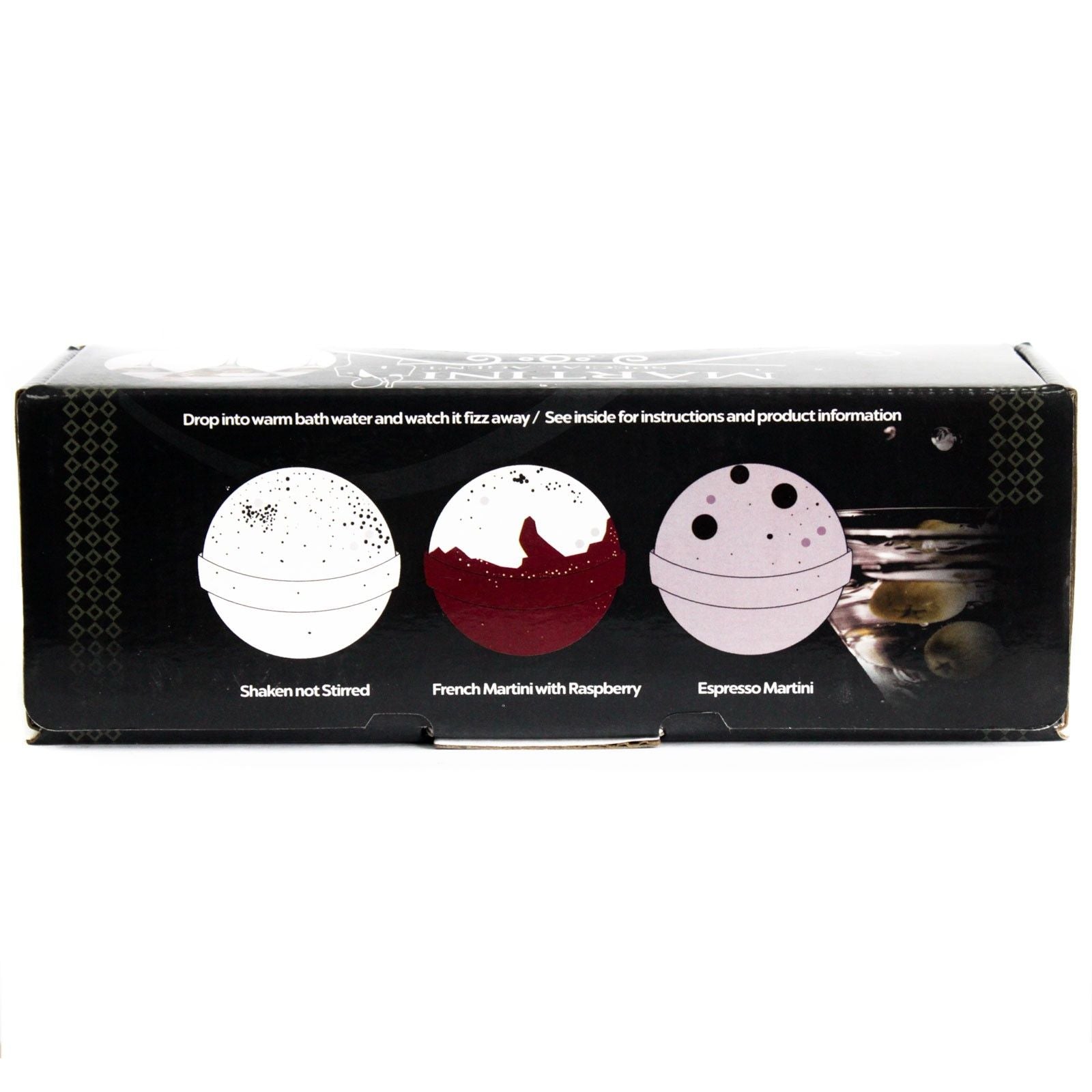 Set of Three Martini Bath Bombs For Gift [Free UK delivery]