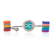 Aromatherapy Energy Jewellery Crystal Bangle Bracelet Infinite Love - 20mm{UK delivery}