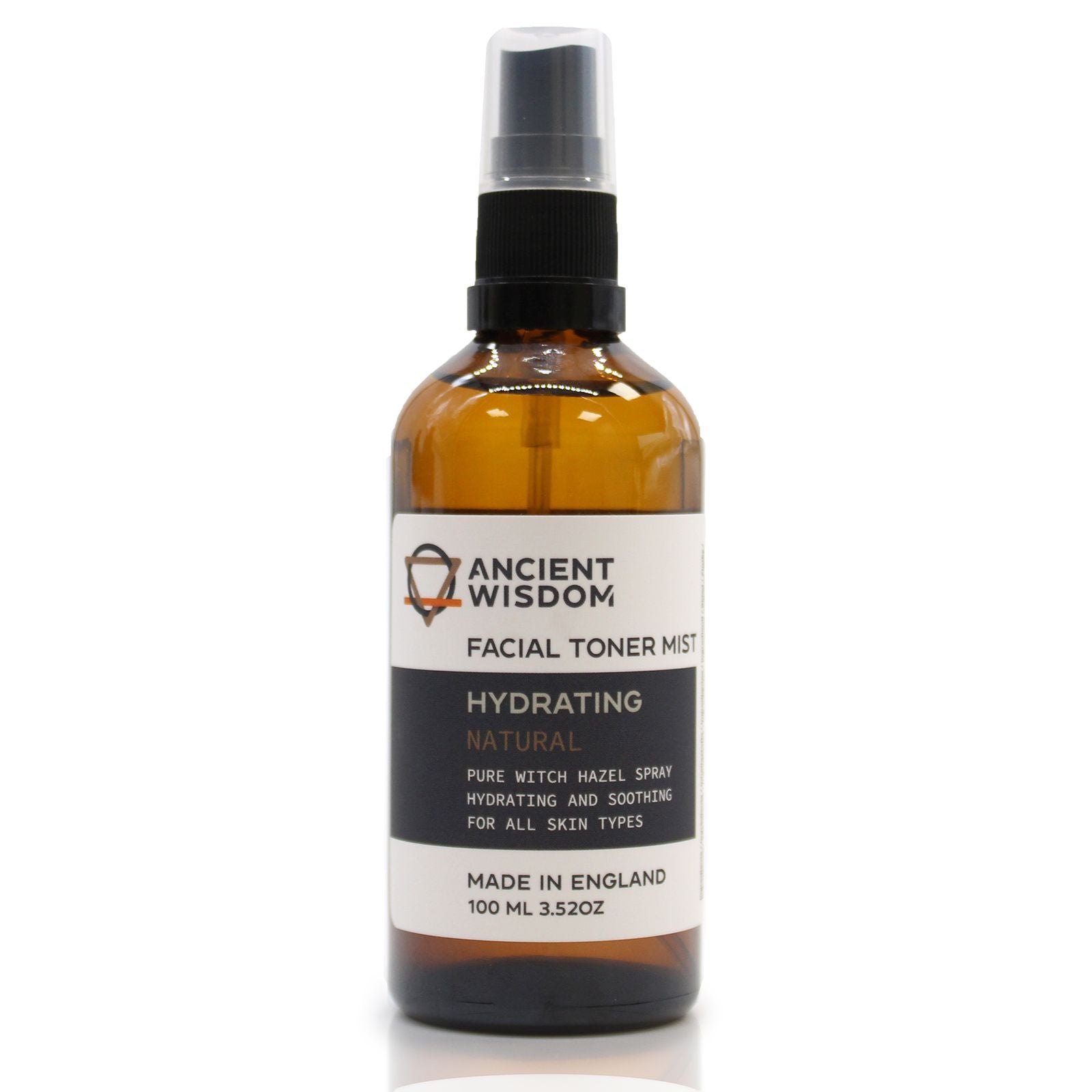 Pure Witch Hazel Facial Toner Mist Spray 100ml [Free UK Delivery]