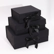 Flat Pack Gift Box - Medium Square (20x18.2x8cm) - Black