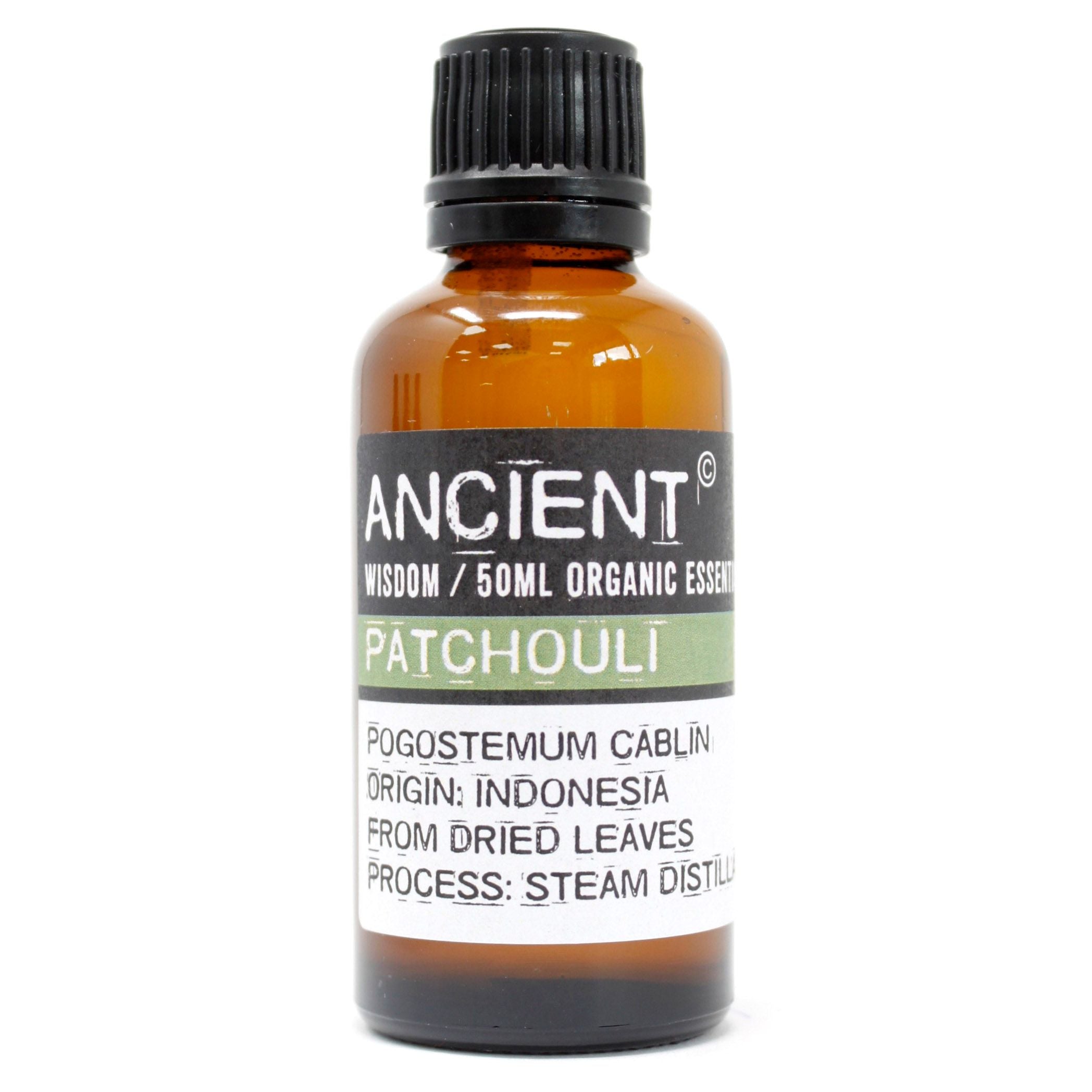 Patchouli Organic Essential Oil 50ml [Free UK delivery]