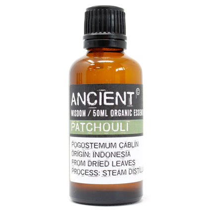 Patchouli Organic Essential Oil 50ml [Free UK delivery]