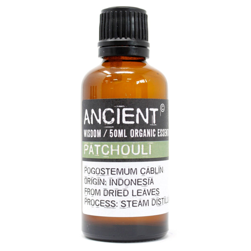 Patchouli Organic Essential Oil 50ml [Free UK delivery]