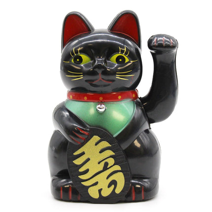 Black Lucky Money Cat - 15cm