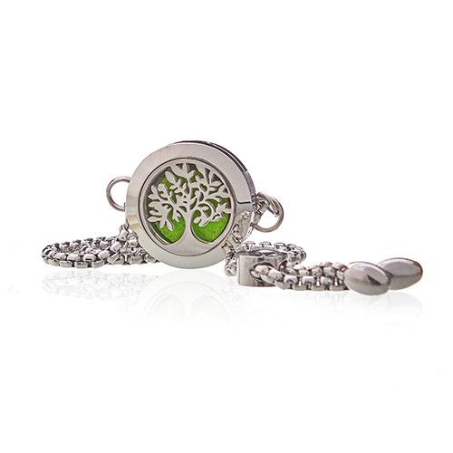Aromatherapy Energy Jewellery Chain Bracelet - Tree of Life - 20mm[UK delivery