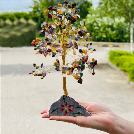 Multi-gem natural 320 Stone Tree of Life Deco Gift [UK delivery]