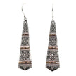 925 Silver & 18 K Gold Tribal Drop Earring's Bali Jewellery