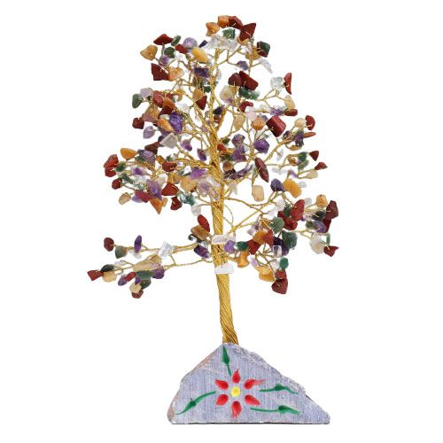 Multi-gem natural 320 Stone Tree of Life Deco Gift [UK delivery]