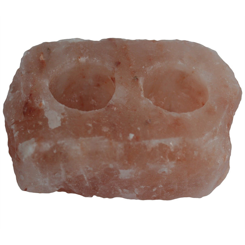 Natural Salt Crystal's Candle Holder - 2 holes