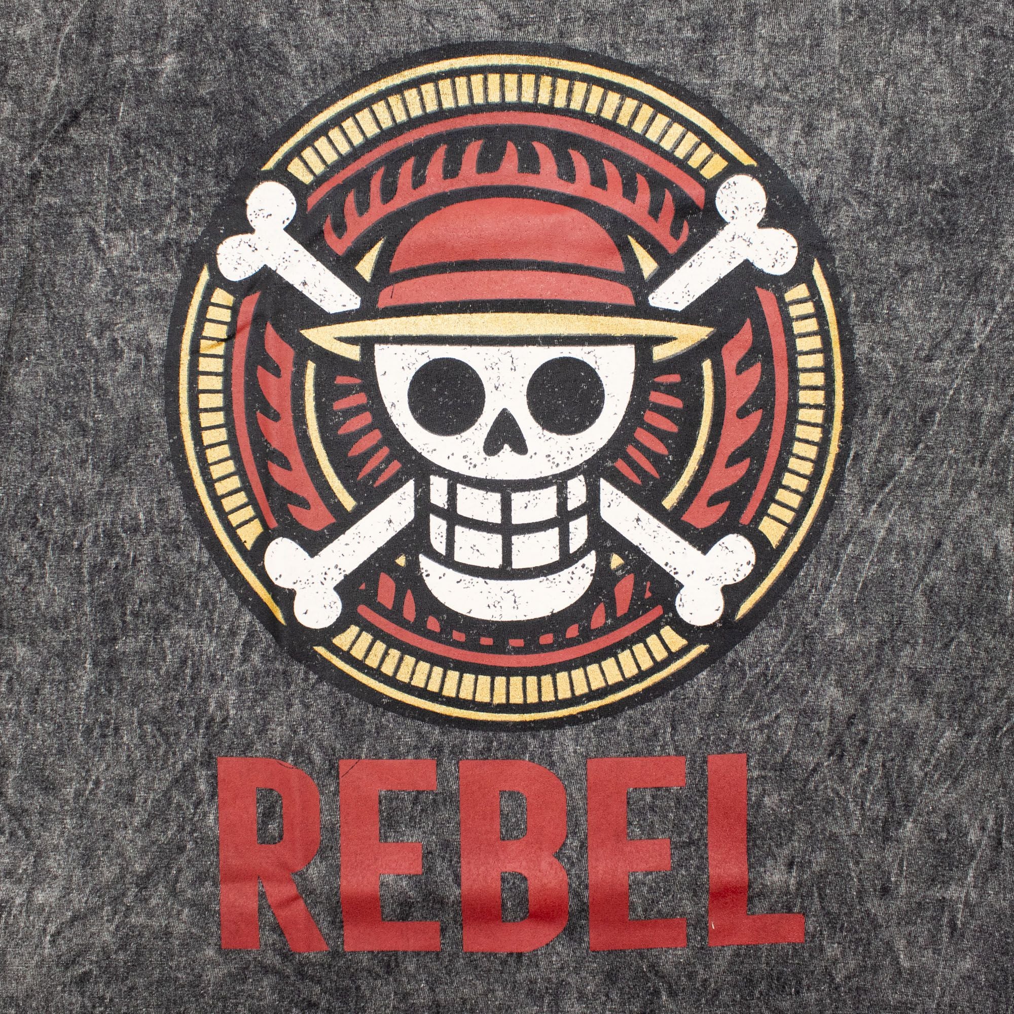 Nomad Sari Stonewashed Cotton T-Shirt - Rebel - Charcoal - Small