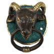 Antique Style Art Deco Brass Door Knocker - Rams Head