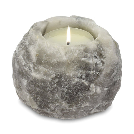 Grey Crystal Salt Candle Holder 600-800g [Free UK Delivery]