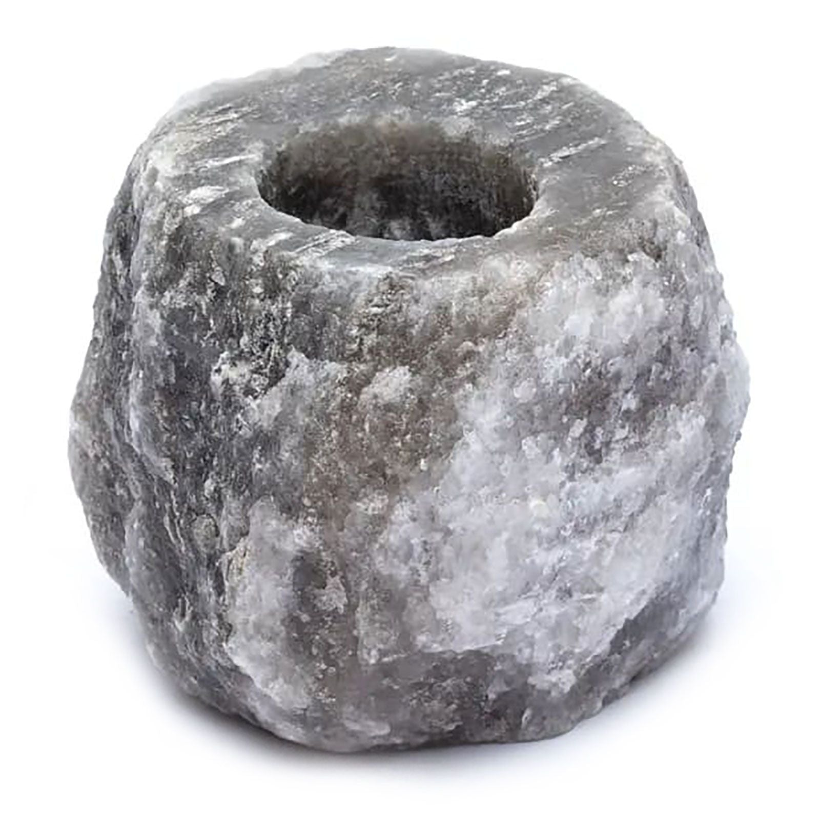 Grey Crystal Salt Candle Holder 600-800g [Free UK Delivery]