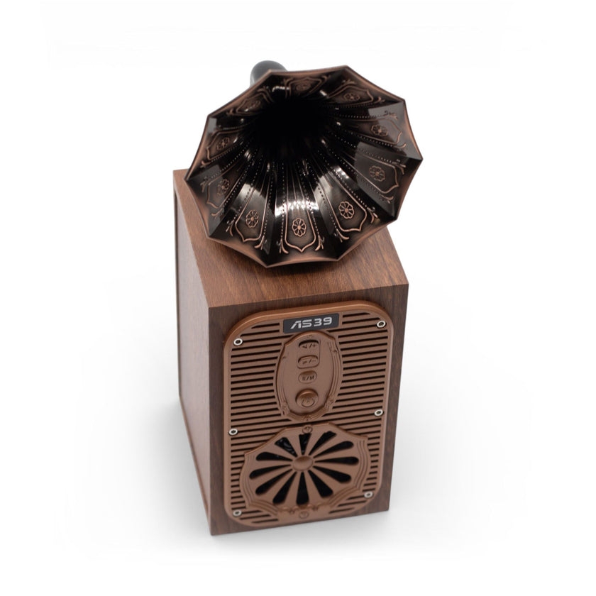 Retro Tall Gramophone Speaker (Extra Loud) - Bluetooth - 8 watt