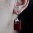 925 Silver Earrings - SQ Mini Discs [UK delivery]