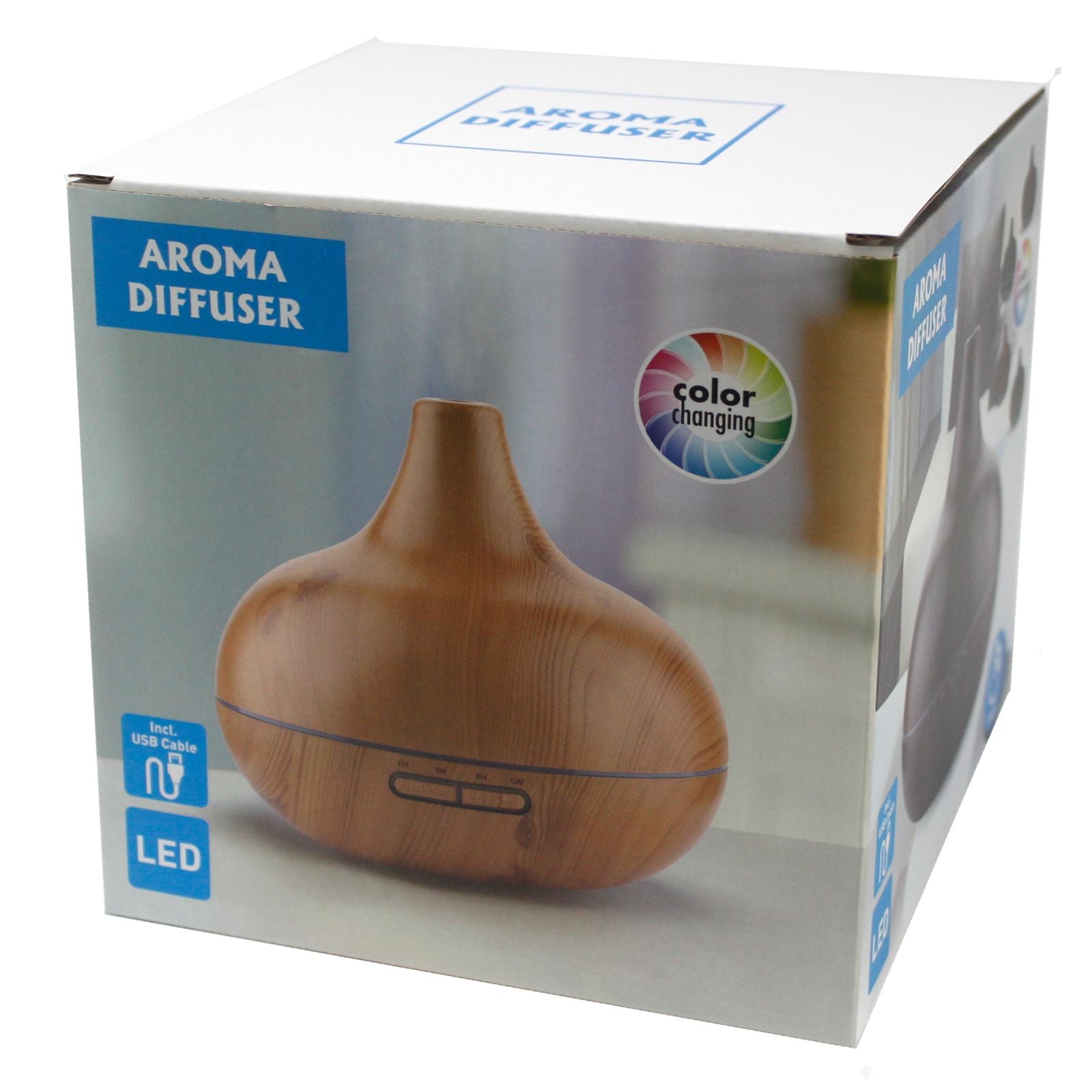Santorini Atomiser Aroma Diffuser  - Shell Effect - USB - Colour Change - Timer
