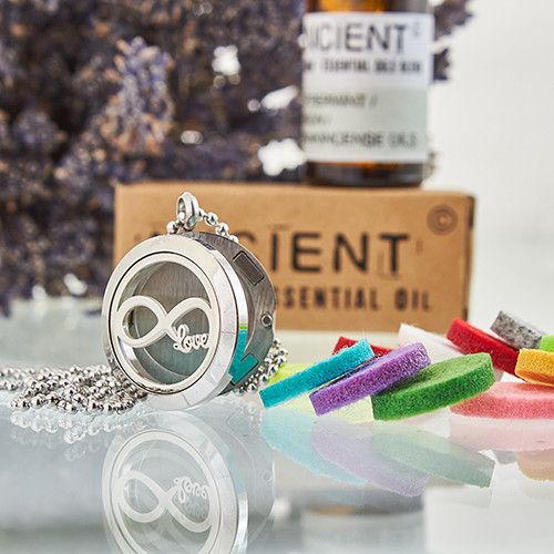 Aromatherapy Diffuser Necklace - Infinity Love 25mm[UK delivery]