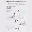 Flat Pack Gift Box - Large  (28.2x20.2x9.2cm) - Ivory