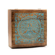 Extra Large Mango Wood Box  - Buddha Bodi Tree 25 mm
