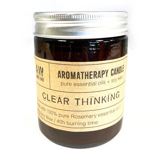 Aromatherapy Candle Natural Soy Wax - Clear Thinking