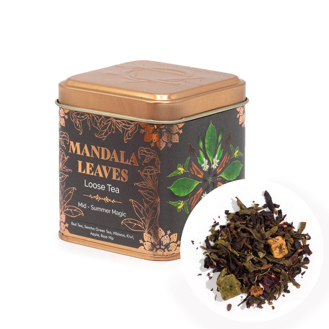 50g Mid-summer Magic Red tea and Sencha green tea