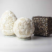 Boho Sea Shell Lamp - Rose Egg Oval - 15cm Gift [Free UK Delivery]