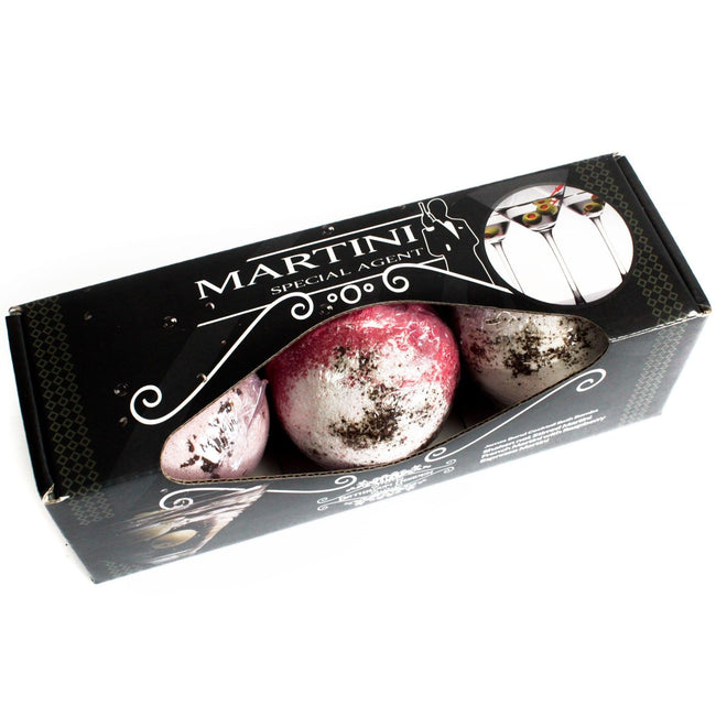 Set of Three Martini Bath Bombs For Gift [Free UK delivery]